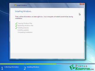 proses installing features