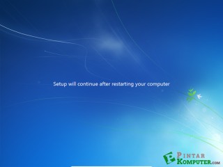 setup will continue after starting your computer